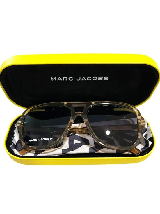 Marc Jacobs Aviator Sunglasses Brown Frame Gray Lenses With Case main image 5